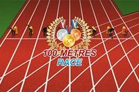 Spring till mållinjen i 100 Meters Race
