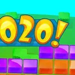 Färgglada block med texten 2020!