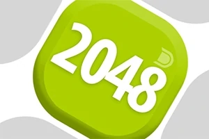 Grön fyrkant med siffrorna 2048 i vitt