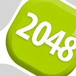 Grön fyrkant med siffrorna 2048 i vitt