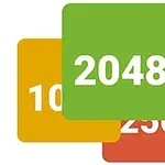 Färgglada nummerblock med siffrorna 1024, 2048, 128 och 256 överlappade på varandra