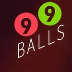 En bild med texten 99 Balls där siffrorna är placerade i färgade cirklar mot en mörk bakgrund