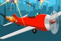Flyg runt i ditt coola röda flygplan