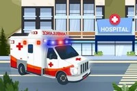 Ambulansförare är ett roligt körspel där du styr en ambulans genom staden!