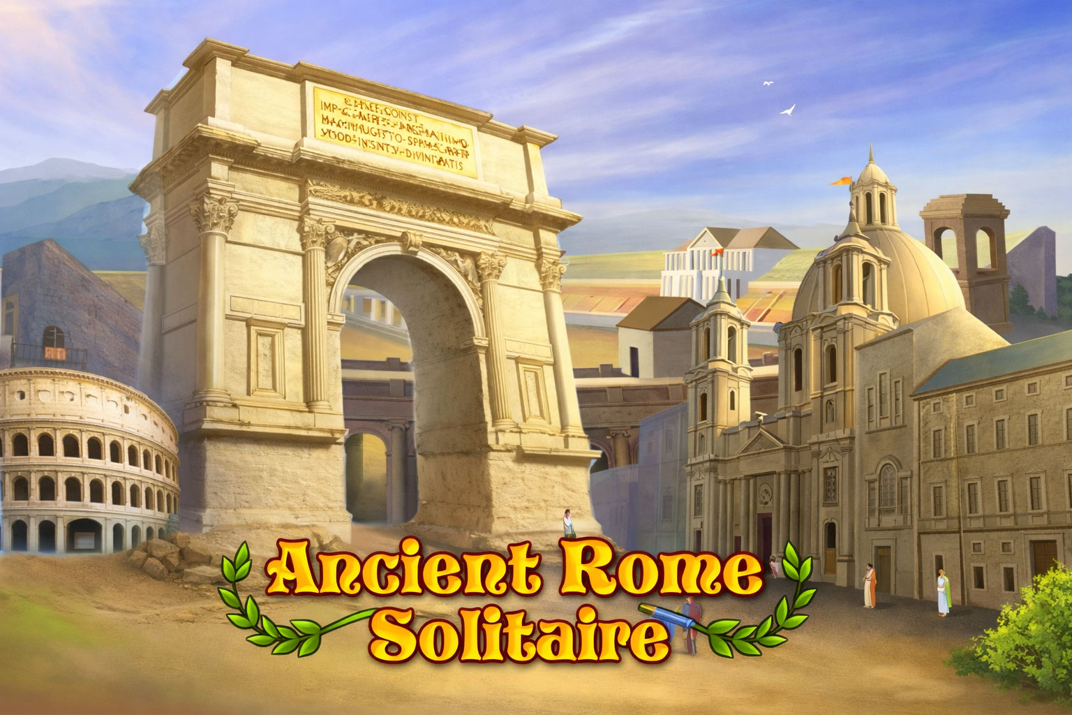 Ancient Rome Solitaire 🕹️ Spela gratis på Play123