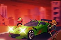Race genom apokalypsens trafik, samla power-ups!