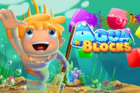 I Aqua Blocks möter du en söt pojke i undervattensriket