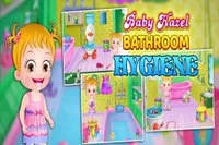 Dags för Baby Hazel att lära sig vikten av badrumshygien