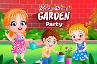 Jippie! Baby Hazel planerar att ha en trädgårdsfest för sina vänner