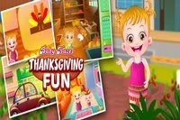 Baby Hazel är glad eftersom hon ska fira Thanksgiving hos sina morföräldrar