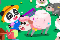 Baby Panda Animal Farm är ett gulligt spel där du lär dig driva en gård