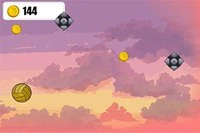 Ett spel där du undviker fiendens bollar, samlar pengar för fler skinn, och
