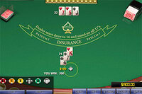 Njut av detta stiliga blackjack-spel med 3D-grafik
