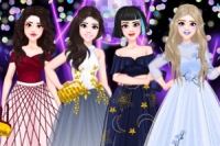 Jennie, Lisa, Jisoo och Rose från den kända K-popgruppen BLACKPINK tar