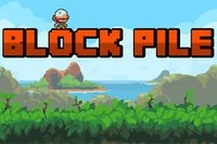 Block Pile är ett pixelbaserat online-arkadspel, hur högt kan du stapla?