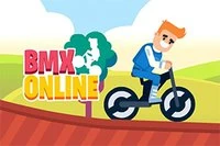 Tävla mot två andra spelare online i detta roliga BMX-spel