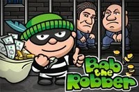 Hjälp Bob, den skickliga tjuven, att råna hus i staden utan att bli upptäckt!