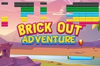 Färggrann Brick Out Adventure med roliga klossar