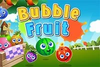 Klassiskt Bubble Shooter-spel med frukt