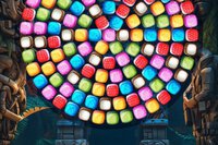 Njut av färgglada explosioner i Bubble Shooter Candy Wheel Level Pack!