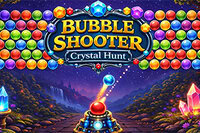 Skjut bubblor och samla kristaller