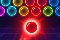 Bubble Shooter Neon erbjuder livfulla neonfÀrger och spÀnnande