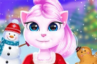 Välkommen till Cat Girl: Juldekorationsspel