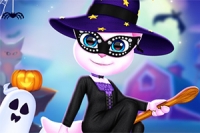 Välkommen till Cat Girl Halloween-förberedelse