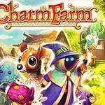 Charm Farm FÀrgglada fantasifigurer i en magisk skogsmiljö, med en figur i en blÄ mantel i förgrunden