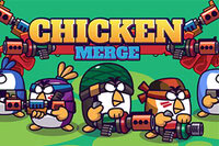 Merge chickens, defend your base!