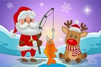 Tomten fiskar till jul
