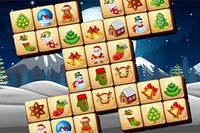 Förenklad klassisk Mahjong med jultema