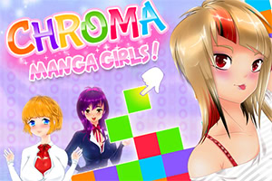 Chroma Manga Girls är ett färgglatt pusselspel