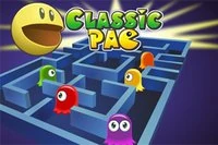 Klassisk Pacman: ät alla gula prickar och undvik spöken