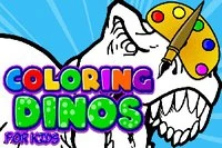 Färglägg Dinosaurier För Barn är ett målar- och färgläggningsspel för
