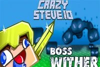Spelet Crazy Steve io skapades för kul och snabba strider