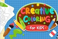 I HTML5-spelet Creative Coloring målar du söta bilder