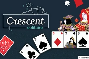 Ett spelkortstema med en kung och drottning illustrerade, omgivna av olika spelkortsymboler mot en mörk bakgrund