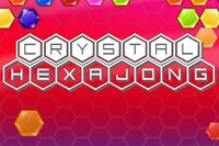 Färgglatt mahjongspel med hexagonala brickor och 85 nivåer