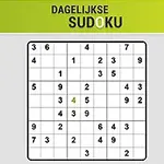 Ett sudoku-pussel med några siffror ifyllda på en vit bakgrund med en grön banner ovanför