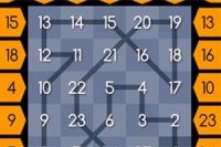 Unikt dagligt pusselspel: 1 till 25