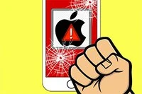 Förstör telefonen genom att klicka mycket för att gå vidare till nästa