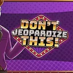Man i violett kavaj bredvid texten Dont Jeopardize This!
