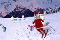Fira julen med alpin skidåkning i detta fantastiska spel med jultema