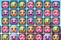 Matcha 3-spel med emojis