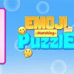 Ett collage med olika emoji inklusive ett leende ansikte, en läkare, en bi, pannkakor, och en småkaka bredvid en färgglad text med ordet Puzzle