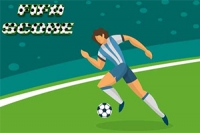 Fotbollsstraffspel med riktiga stjärnor, med singel- och multiplayerlägen