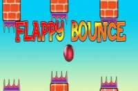 Styr bollens rörelser i spelet Flappy Bounce
