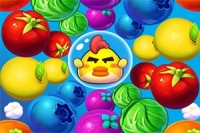 Välkommen till ett nytt Fruits bubbelskjutspel