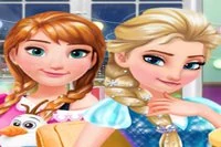 Gå med Elsa, Anna och Rapunzel för en rolig syskonkväll!
